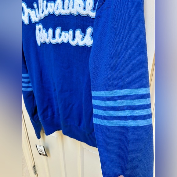 NWT! ⚾️⚾️Milwaukee Brewers Retro Sweater Cardigan⚾️⚾️.Size XXL. - Picture 8 of 13